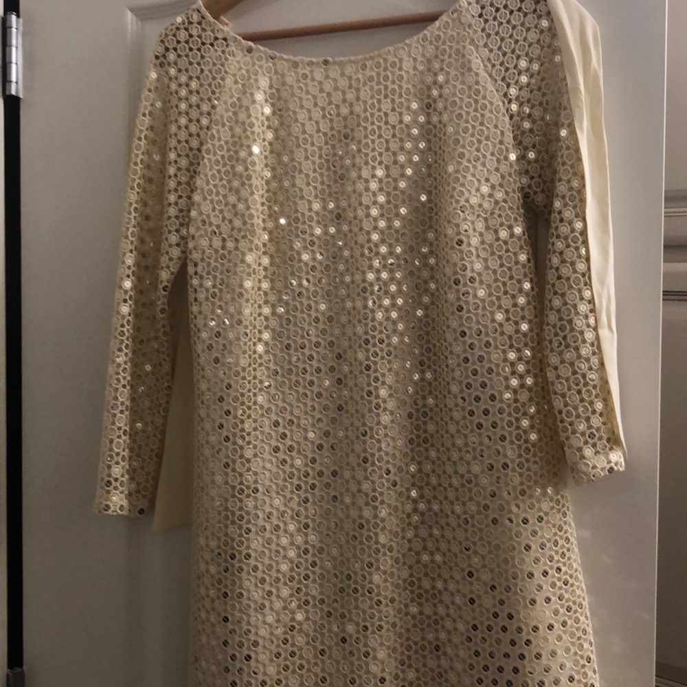 Lily Pulitzer ivory sequin dress